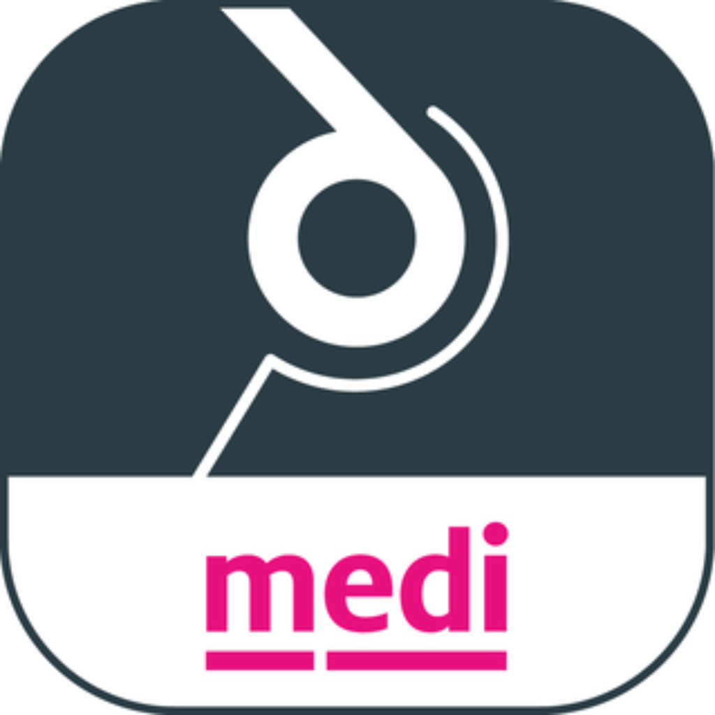 Logo der DiGA companion patella powered by medi - proved by Dt. Kniegesellschaft